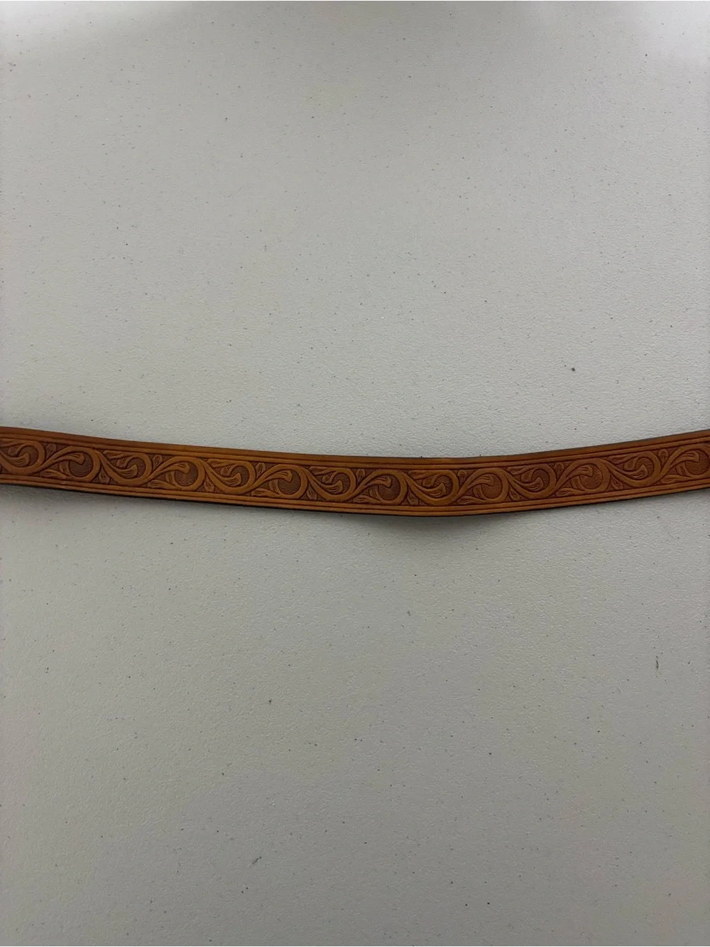 Justin Girl Youth Brown Leather Embossed Western Belt Cowgirl Buckle Heart 10/22